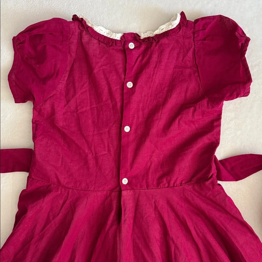 {WDW} Well Dressed Wolf | Berry Emily Dress Cotton Embroidered Heirloom (12) - Picture 11 of 14